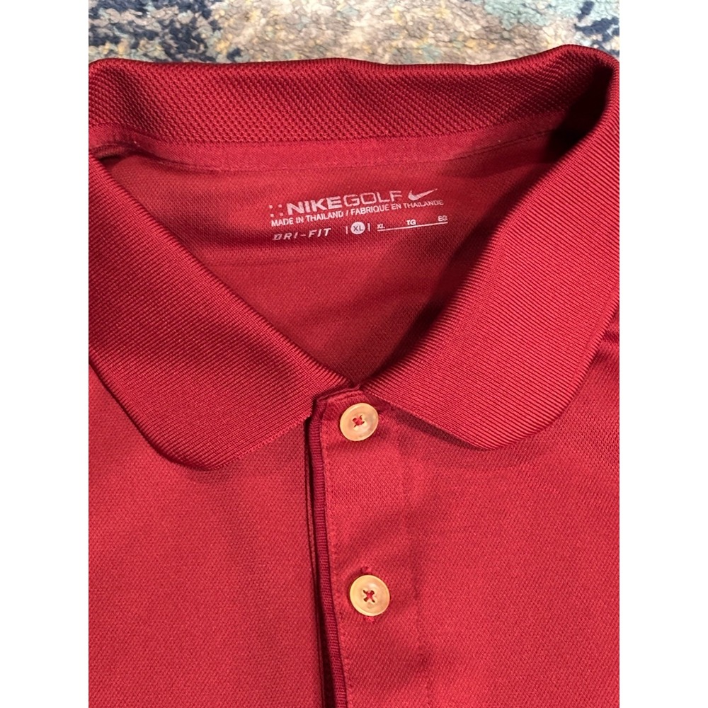 Nike Golf Dri Fit Polo‎ Shirt Mens XL Short Sleeve Performance Swoosh Logo